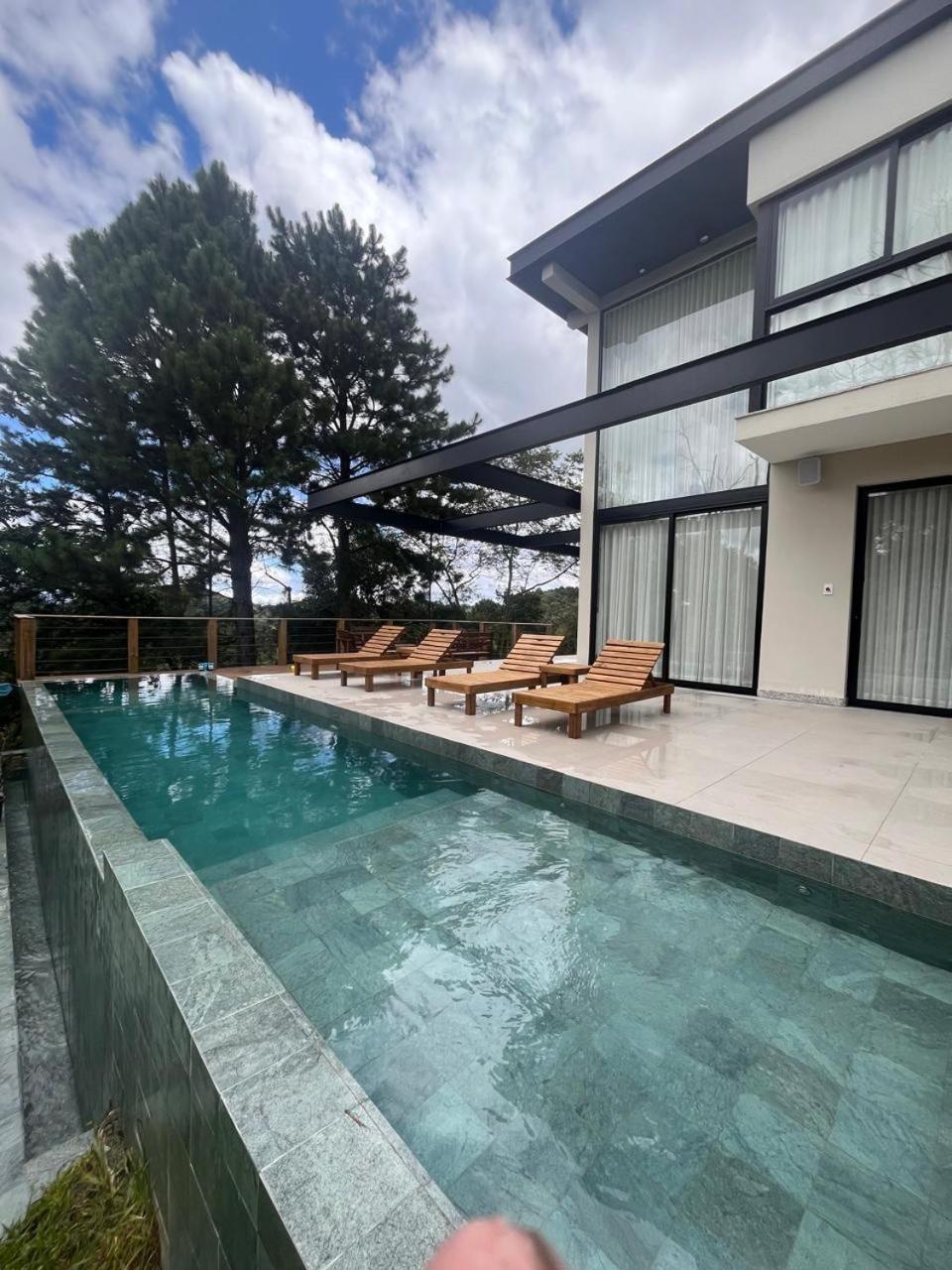 Paraiso Em Rancho Queimado Com Piscina Aquecida Exterior photo